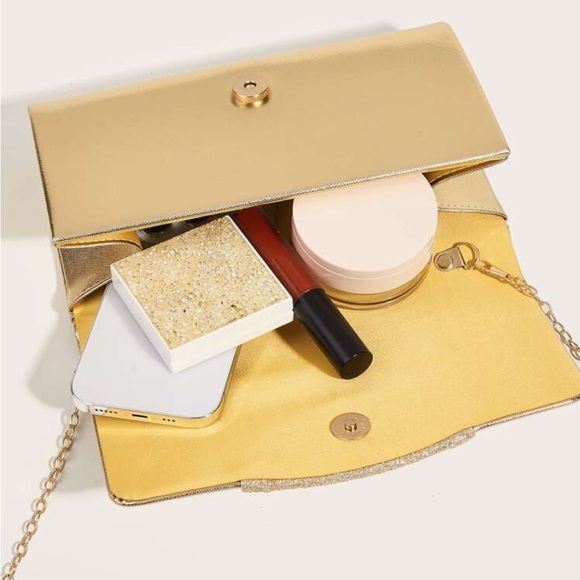 Elegant Gold Clutch Bag